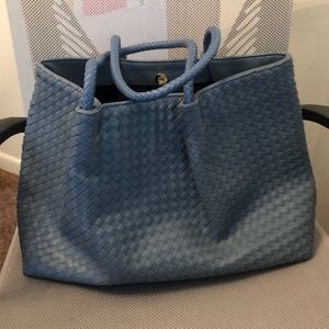 Lulu Dharma vegan leather bag- cornflower blue
